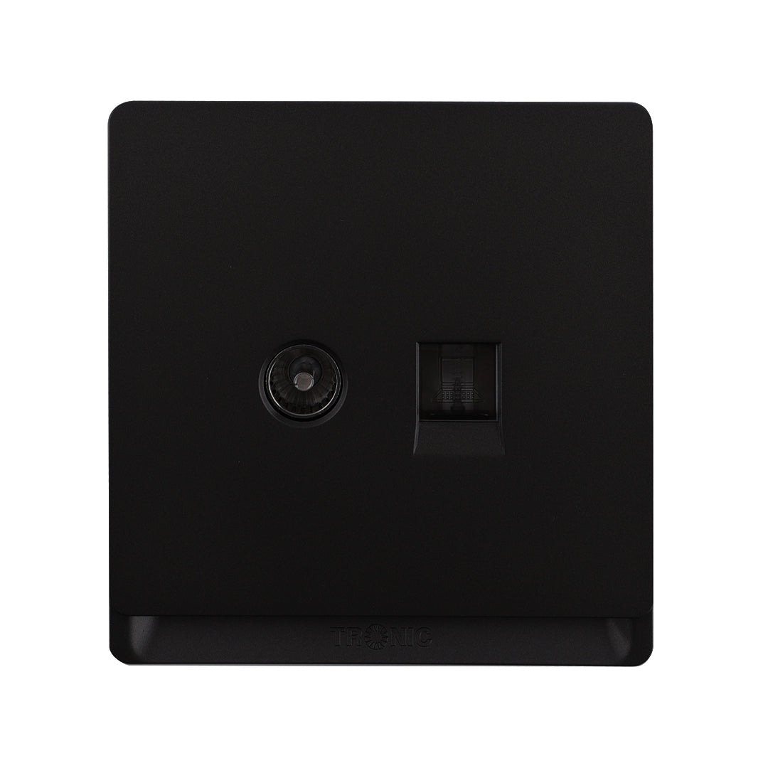 Premium CAT6 Single Data Outlet w/TV Socket - TD Range