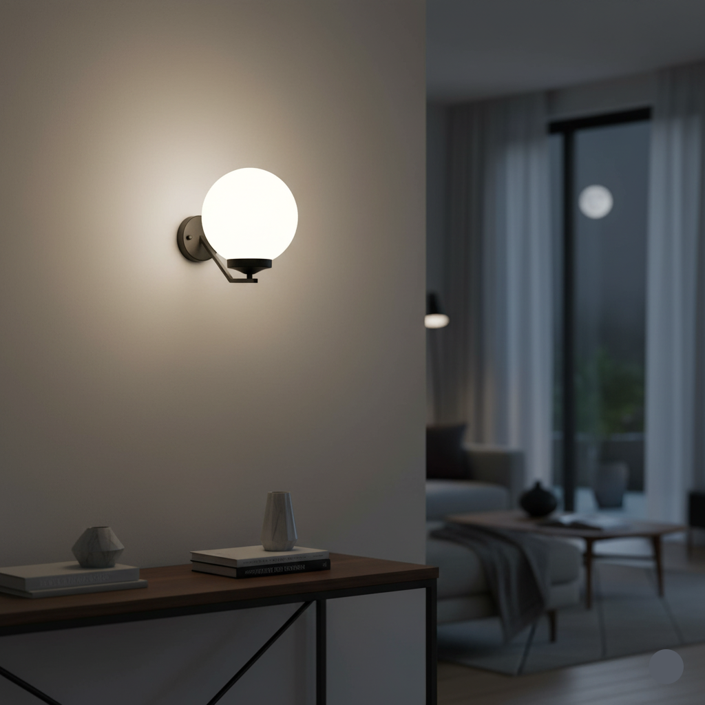 Classic Globe Wall Light (TG GLBM-20-10-8-)