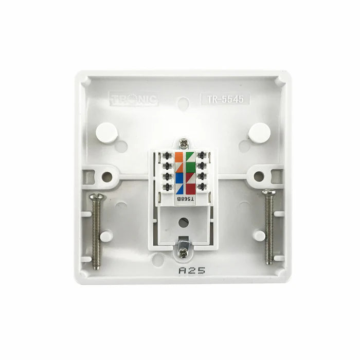 1Gang RJ45 Data Single Outlet (8-TERMINAL) - TR5545