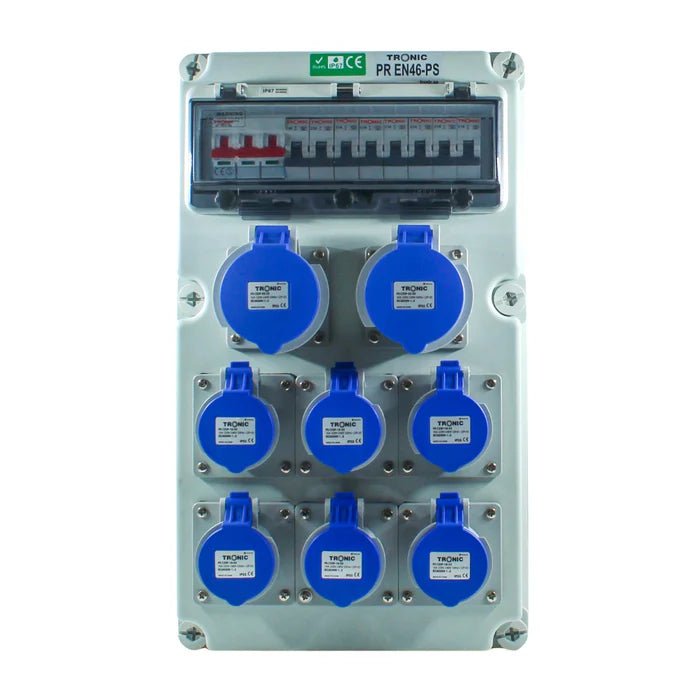 Industrial Distribution Board With Socket BOX IP67 220-415V 460*270*160MM