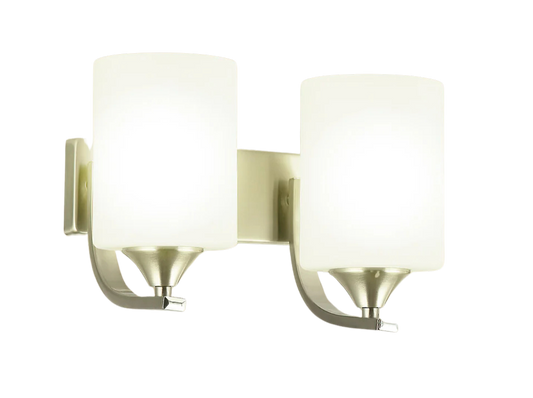 Frosted Glass Shades Wall Light Double Lamp
