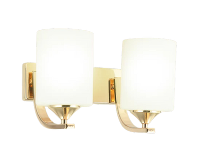 Frosted Glass Shades Wall Light Double Lamp