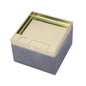 Gold/Silver Recess-Mount Floor Box – 4 Module Capacity, 130×130mm (BF 130P-)