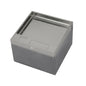 Gold/Silver Recess-Mount Floor Box – 4 Module Capacity, 130×130mm (BF 130P-)