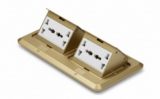 TRONIC 4-Gang Universal Pop-Up Floor Socket (BF POPU-09-UN)