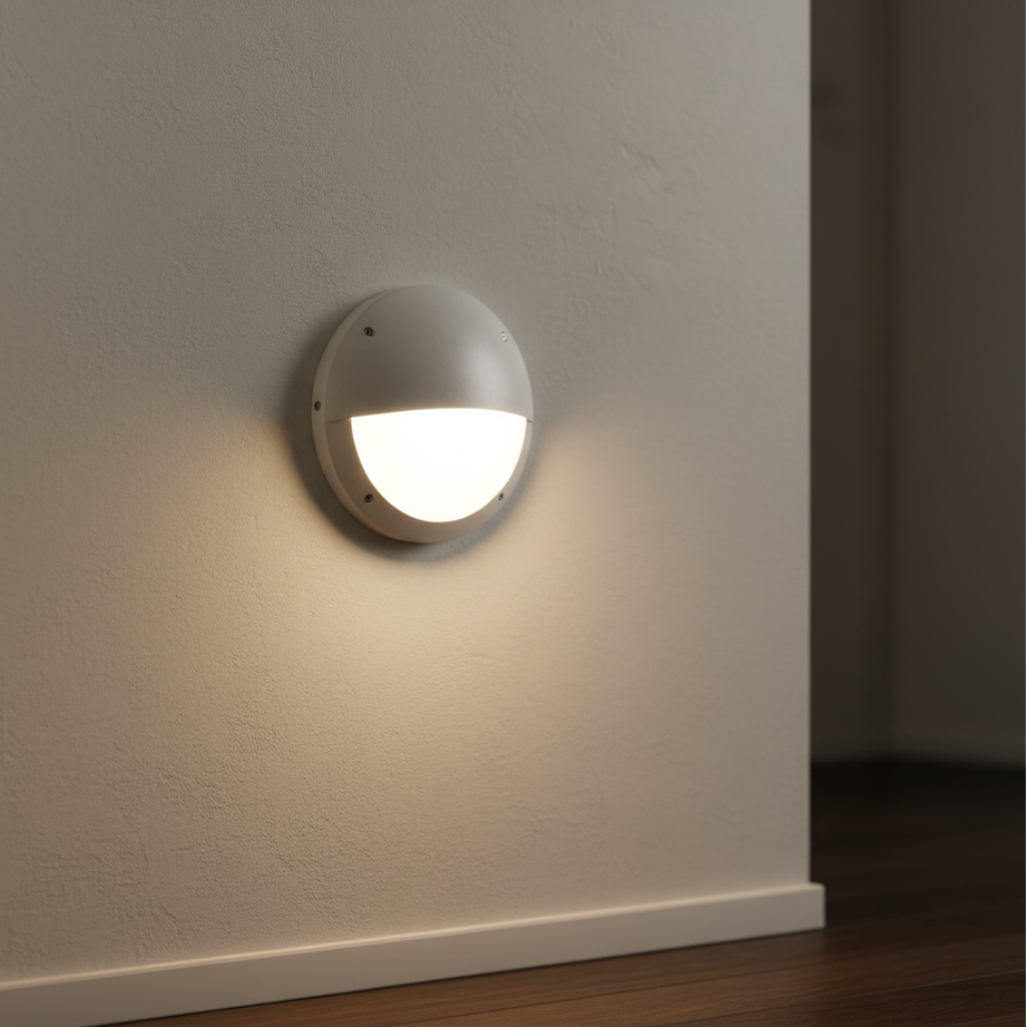 Bulkhead Outdoor Light with Bayer Polycarbonate (BH J600-A2-)