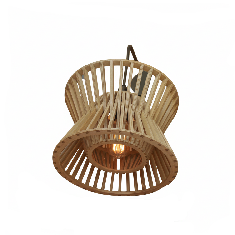 Bamboo Wood Traditional Wall Light (PL 1106-1W)