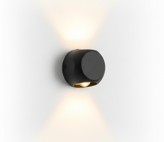Black LED Wall Light (LL 2329-BK-WW)