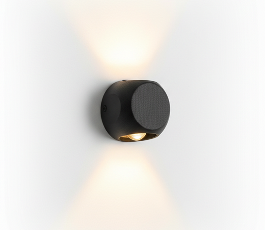 Black LED Wall Light (LL 2329-BK-WW)