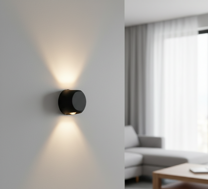 Black LED Wall Light (LL 2329-BK-WW)
