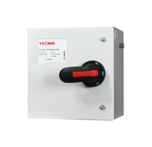 63A 4Pole Manual Rotary Changeover Switch (METAL)