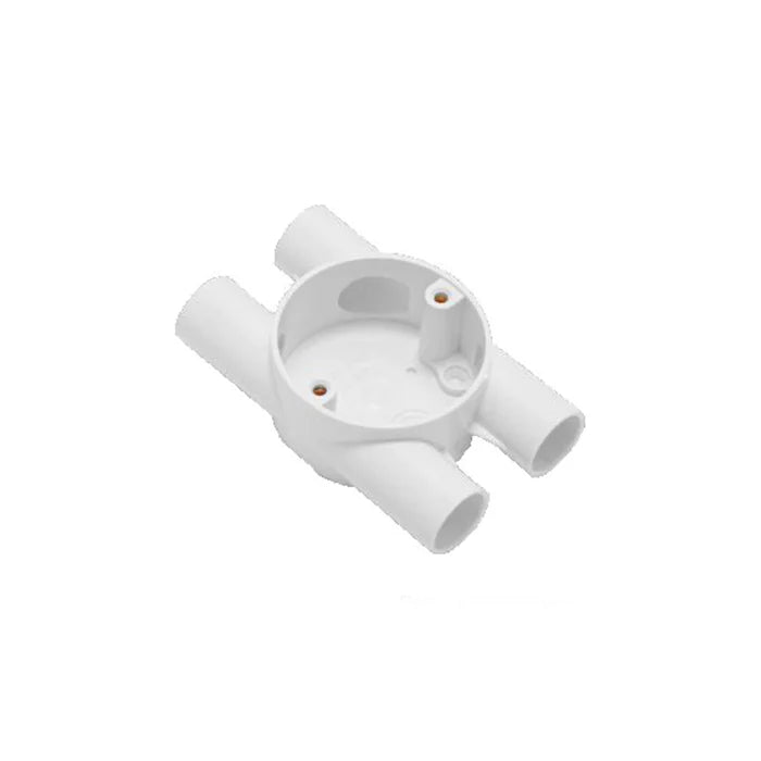 PVC Junction Box H Way 25mm - (CP HWAY-25-WH)