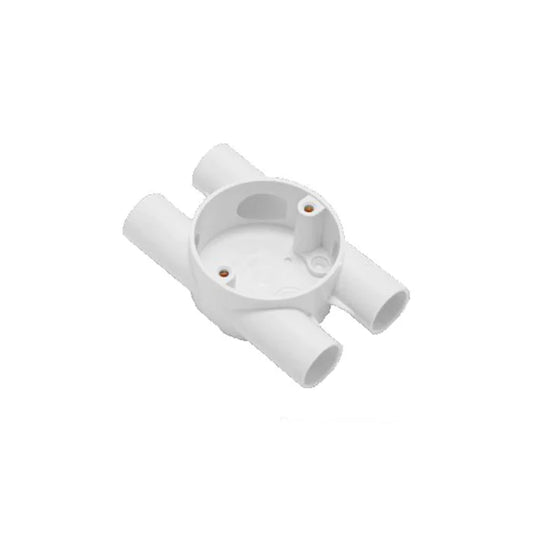 PVC Junction Box H Way 20mm - (CP HWAY-20-WH)