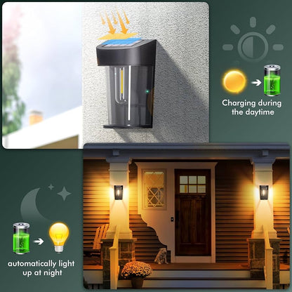 Solar Wall Light 2V/0.33W IP44 3000K (EST SOLR-02-WW)