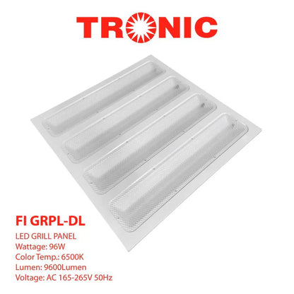 Panel Light LED Grill 595X595 96W TC