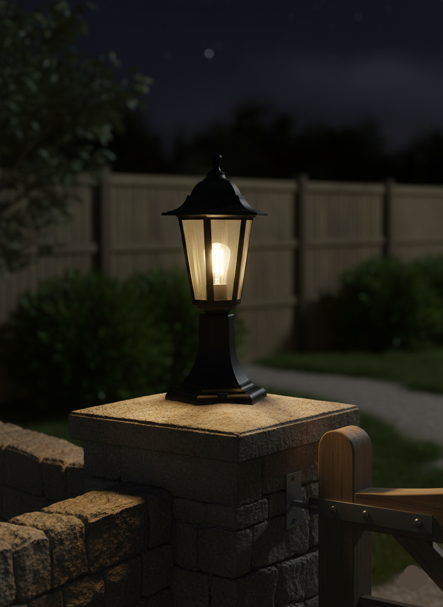 Small Stand Gate light fitting (ILU 4024-01-BK)