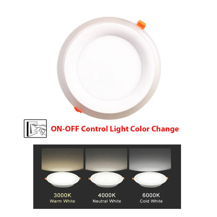 Slim LED Downlight with Frosted Diffuser (ILU DLDR-24-TC)