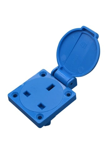 13A 3Pin Industrial Panel Mounted Socket (British)