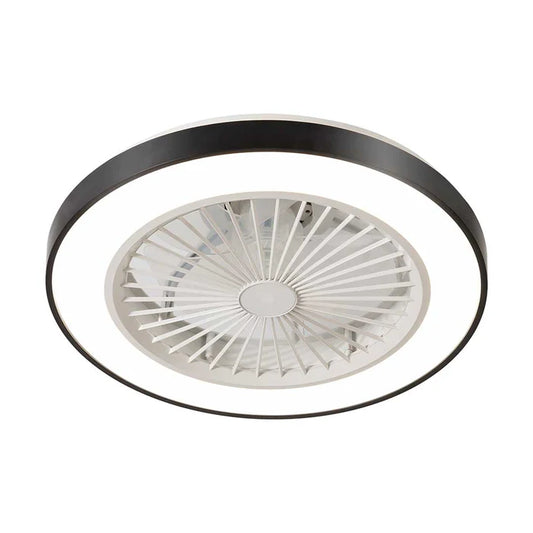 LED Ceiling Fixture with Fan (KD 1702-BK)