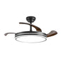 66W LED Ceiling Light with 30W DC Fan – 3 Color Modes (KD 1707-BK)