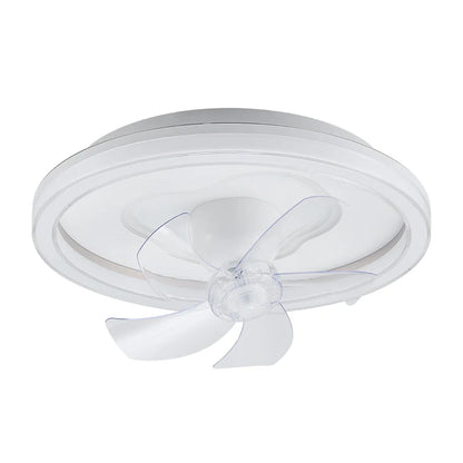 Round LED Ceiling Fan with Transparent Blades – Tri-Color Light (KD 1860)