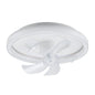 Round LED Ceiling Fan with Transparent Blades – Tri-Color Light (KD 1860)