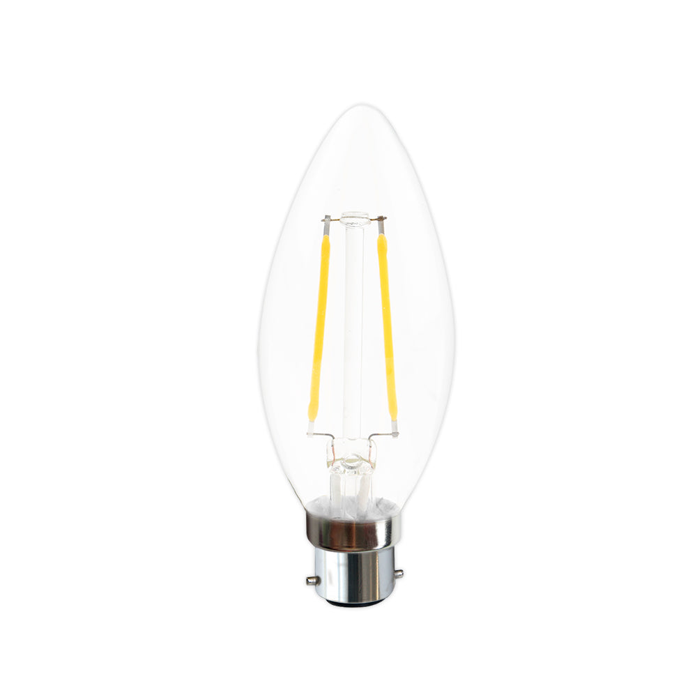 4W LED Candle Filament Bulb (E22-Pin)