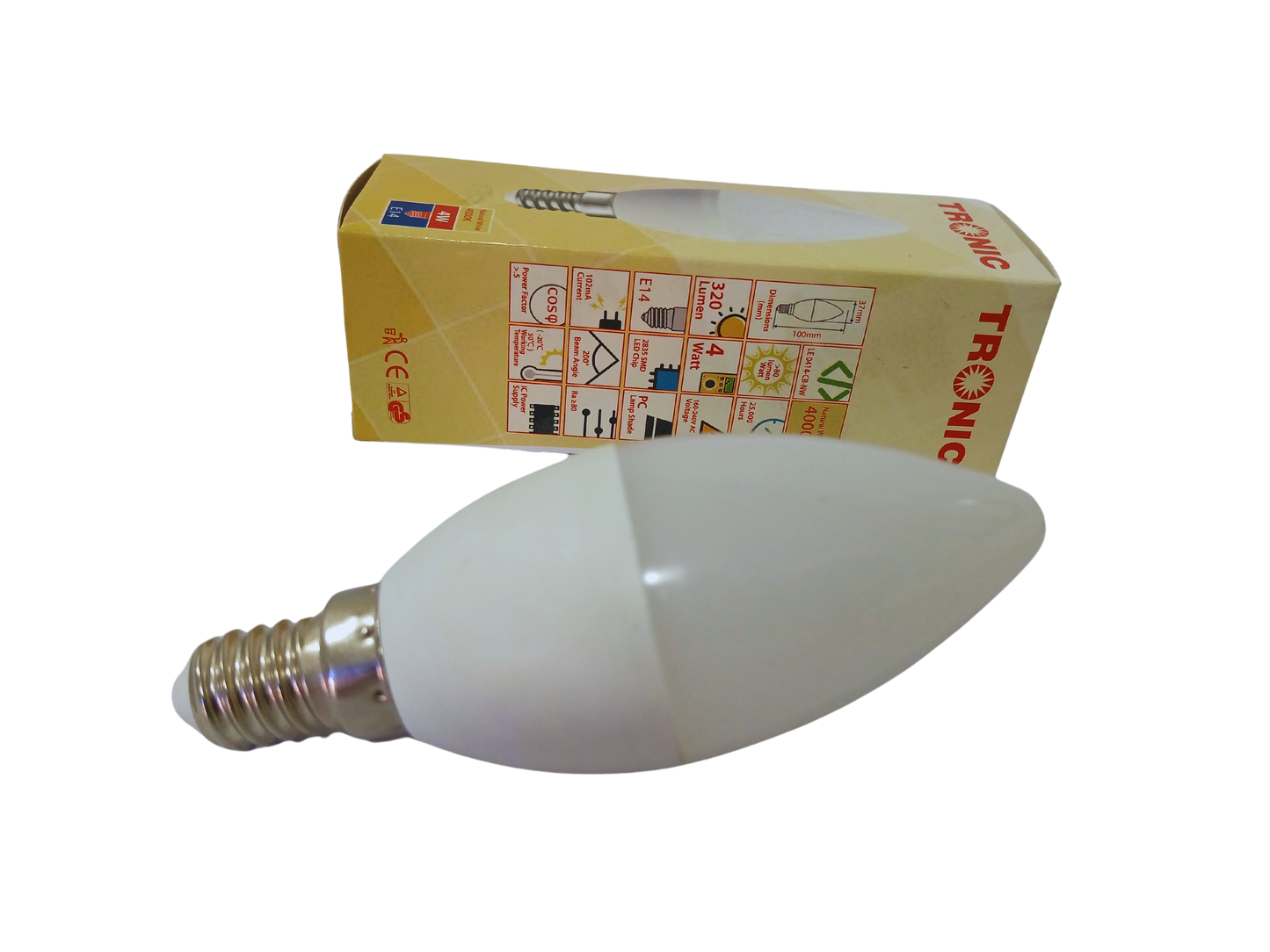 4W LED NW Candle Bulb - E14-Screw (LE 0414-CB-NW)
