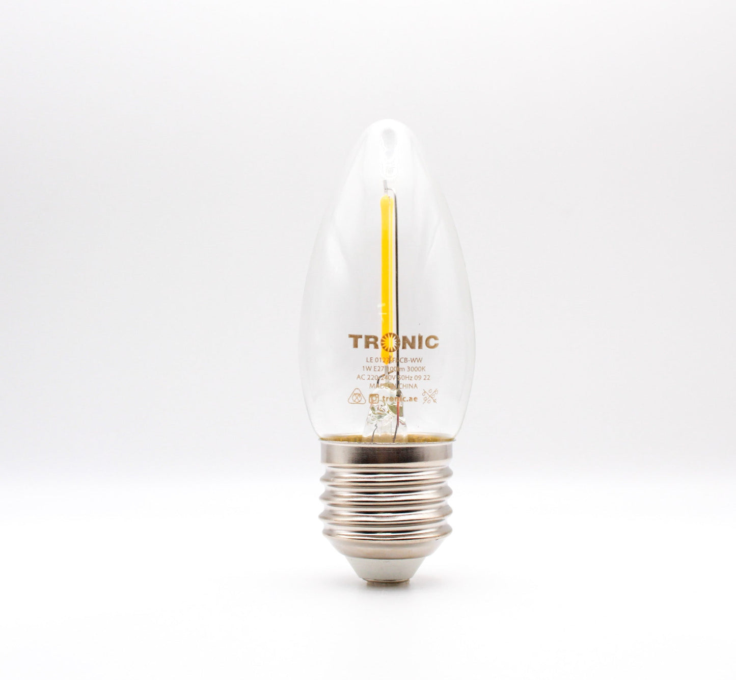 1W LED Candle Filament Bulb (E27-Screw)