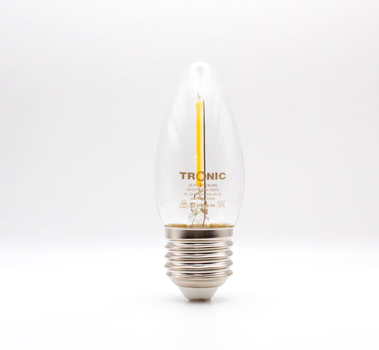 1W LED Candle Filament Bulb (E27-Screw)