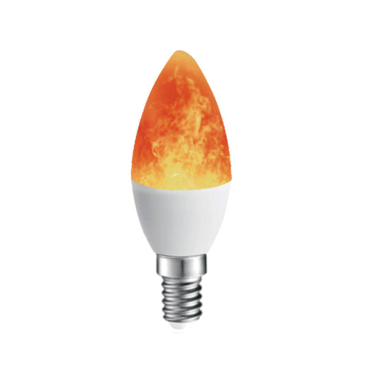 4W LED Candle Fire Bulb (E14-Screw)