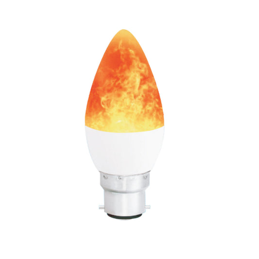 4W LED Candle Fire Bulb (E22-Pin)