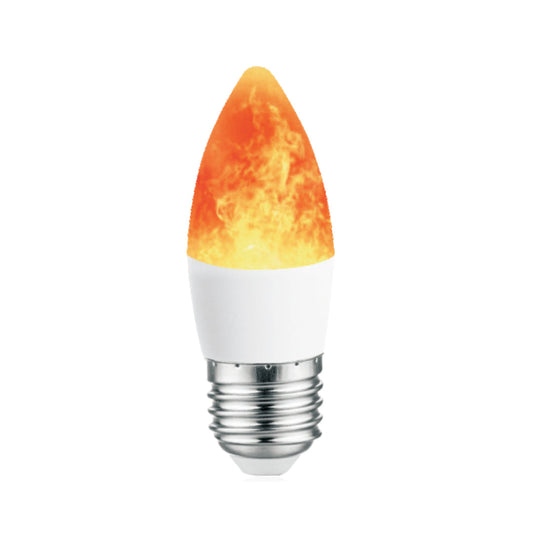 4W LED Candle Fire Bulb (E27-Screw)