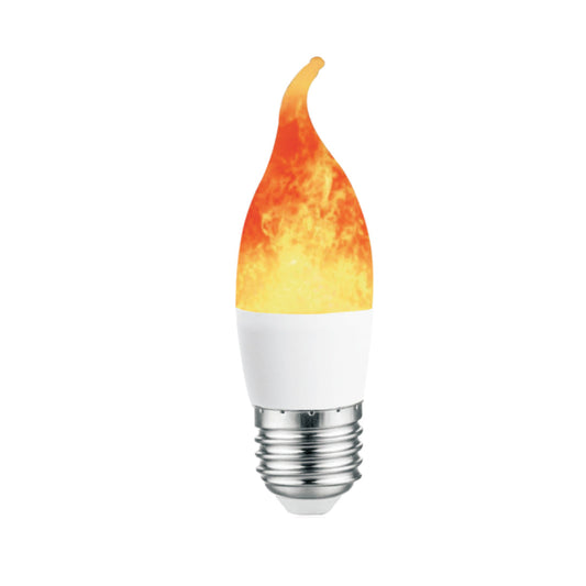 4W LED Candle Tail Fire Bulb (E27-Screw)