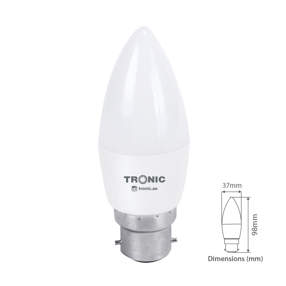 6W LED Candle Bulb (E22-Pin)