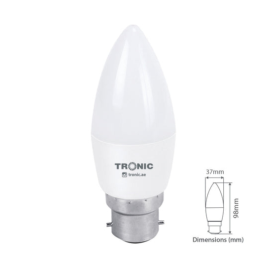 6W LED Candle Bulb (E22-Pin)
