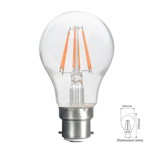8W LED Filament Bulb (E22-Pin)