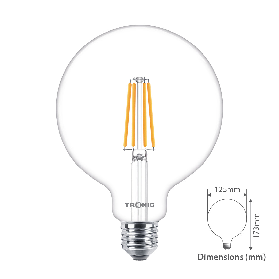 11W LED G125 Filament Bulb (E27-Screw)
