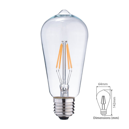 8W LED Filament Bulb (E27-Screw)-1