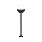 Modern Spherical Design With a Semi-Globe Bollard Light