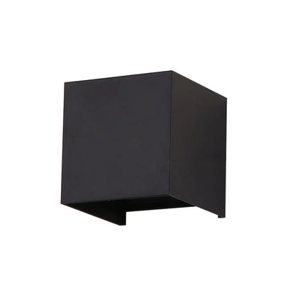 Black Square 6 Watts Wall Light (LL 2312-BK-WW)