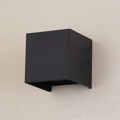 Black Square 6 Watts Wall Light (LL 2312-BK-WW)