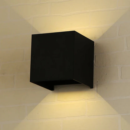 Black Square 6 Watts Wall Light (LL 2312-BK-WW)