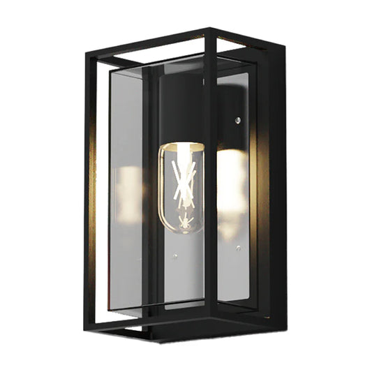 Black Aluminium Outdoor Wall Light (LL 5005-BK)
