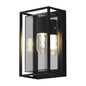 Black Aluminium Outdoor Wall Light (LL 5005-BK)