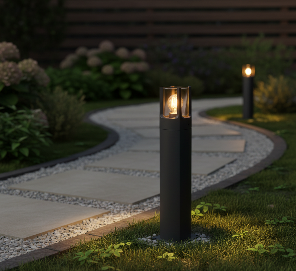 Sleek LED Garden Bollard (LL 508P-06-BK)