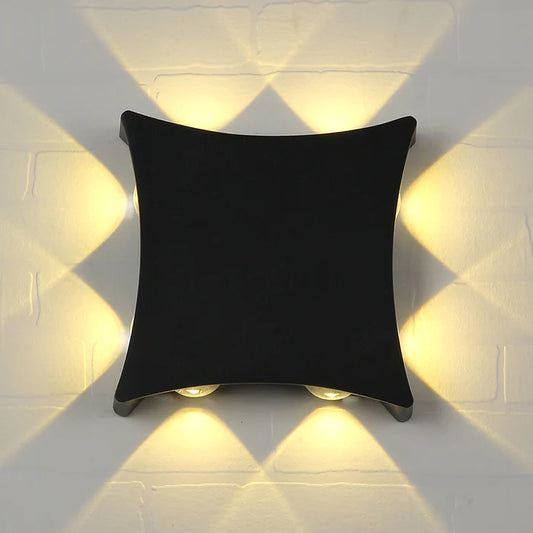 Modern Minimalist LED Outdoor Light LL 6018-BK-WW