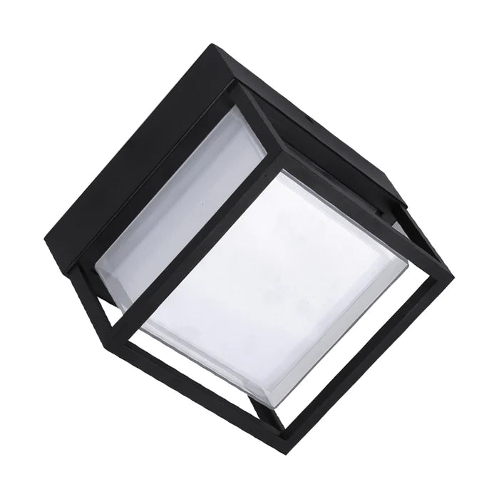 Black Integrated Bulkhead Warm White Fitting (LL 6037-BK-WW)