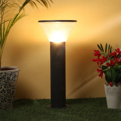 Black Cone-Shaped Garden Bollard (LL 7362-65-BK)