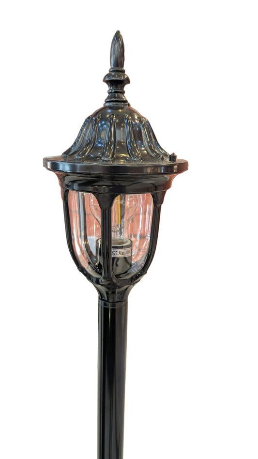 Modern Plastic Bollard Light E27 40W IP44 BK (LL 908P-10-BK)